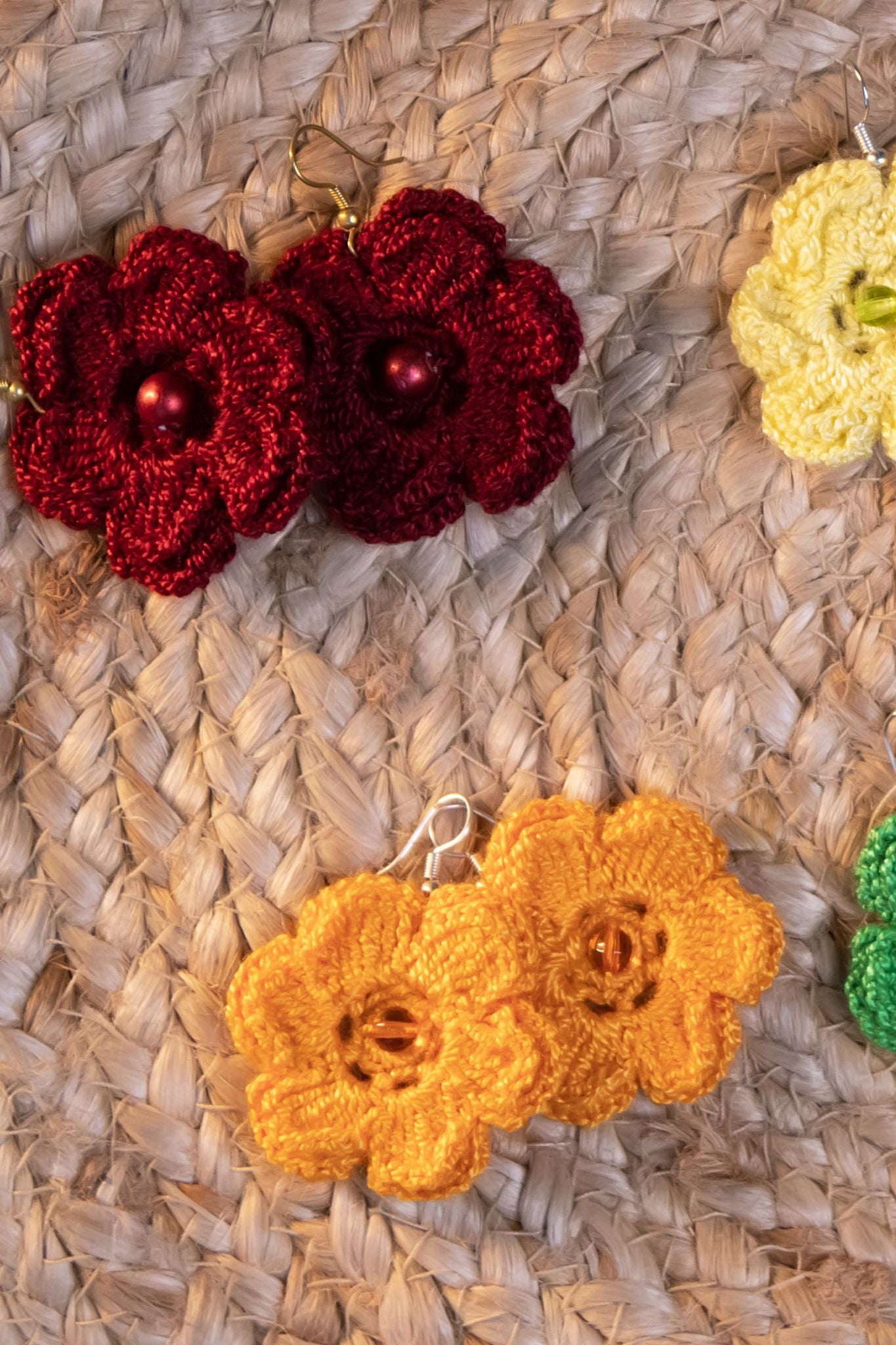 ASSORTED PAIR OF CROCHET EARINGS