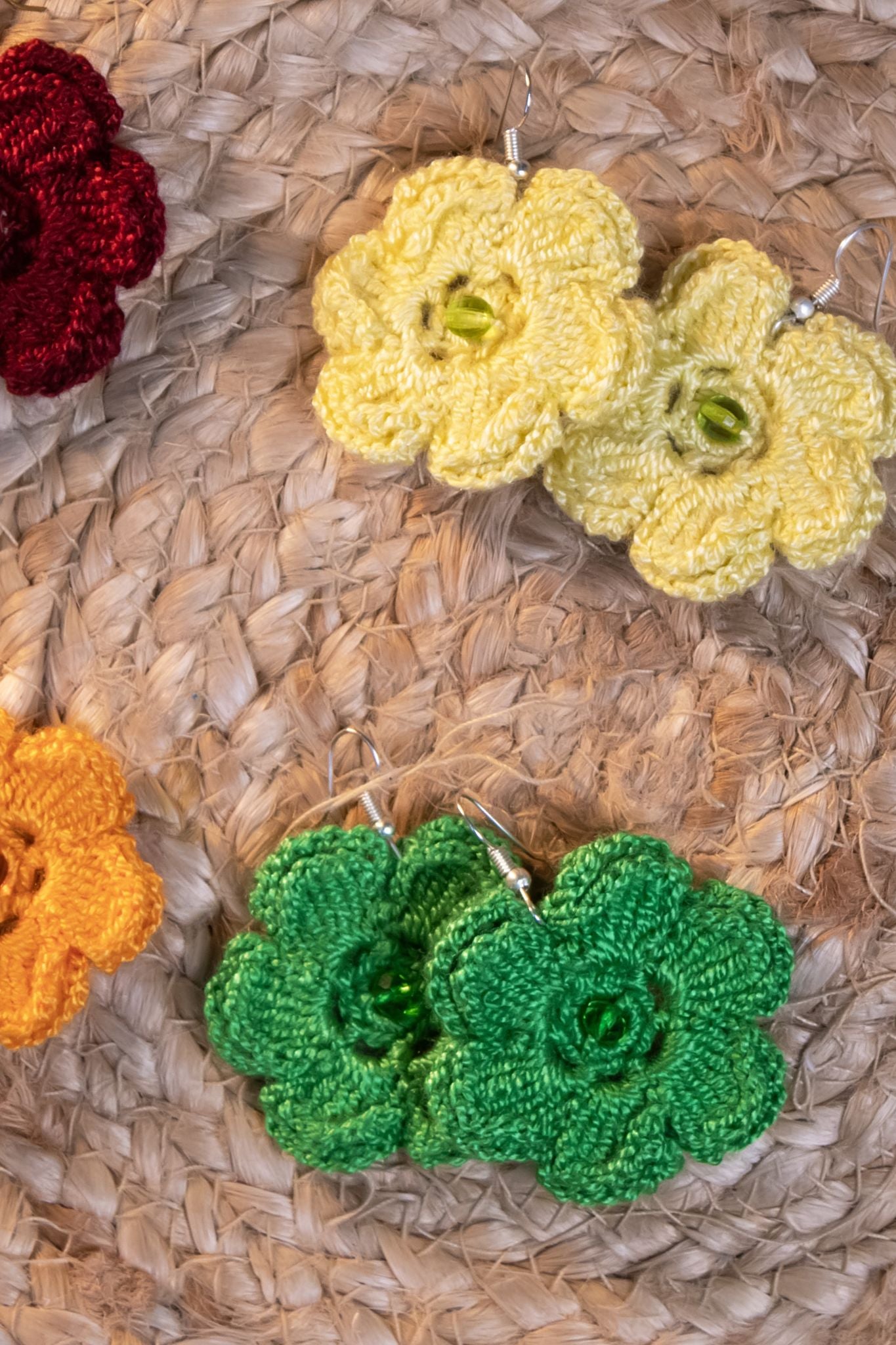 ASSORTED PAIR OF CROCHET EARINGS