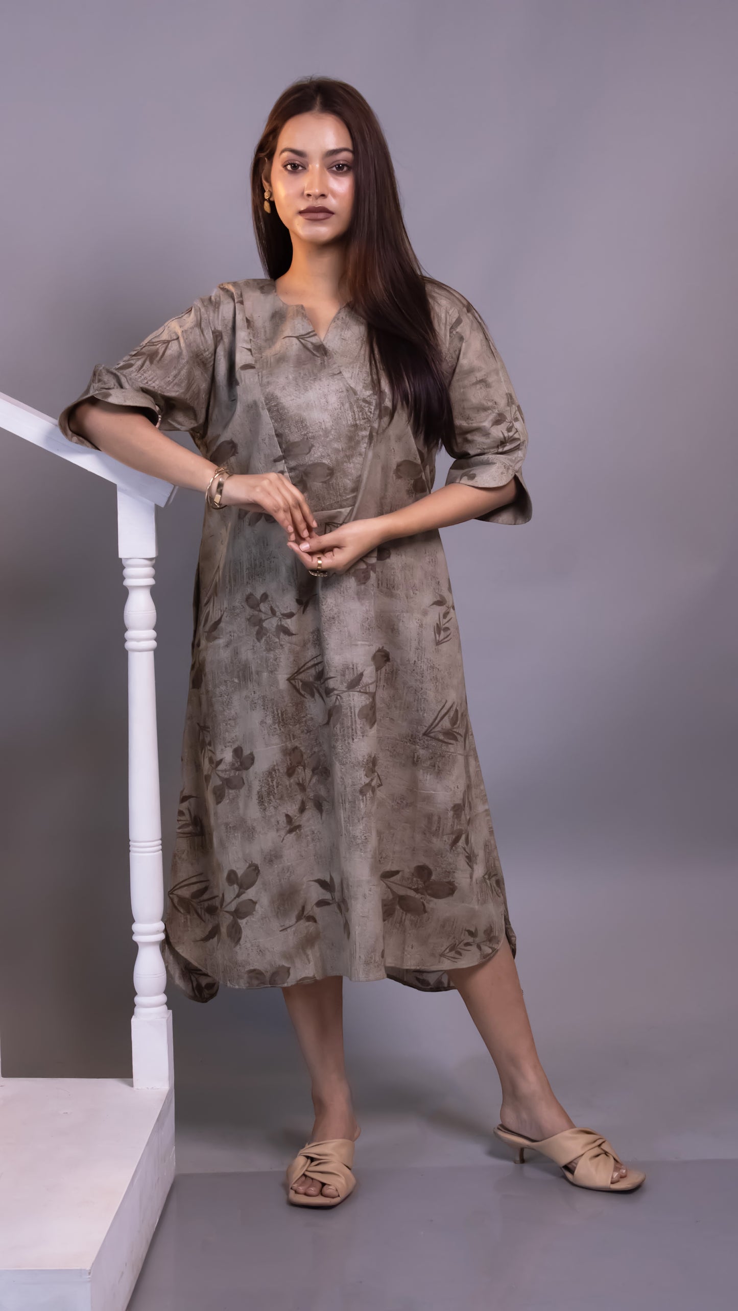 SAGE GREEN YOLK DRESS