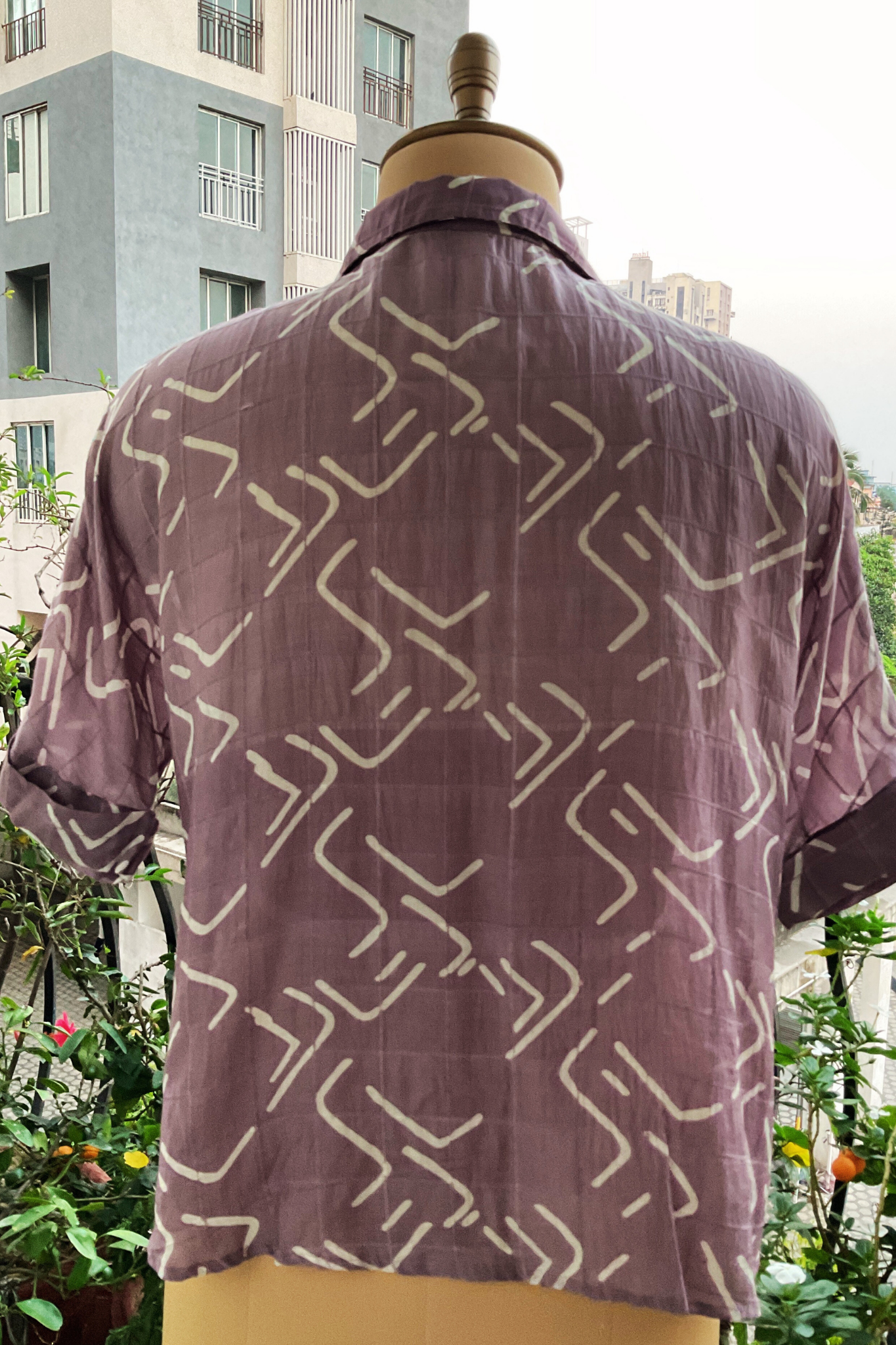 MAUVE DROP SHOULDER SHIRT