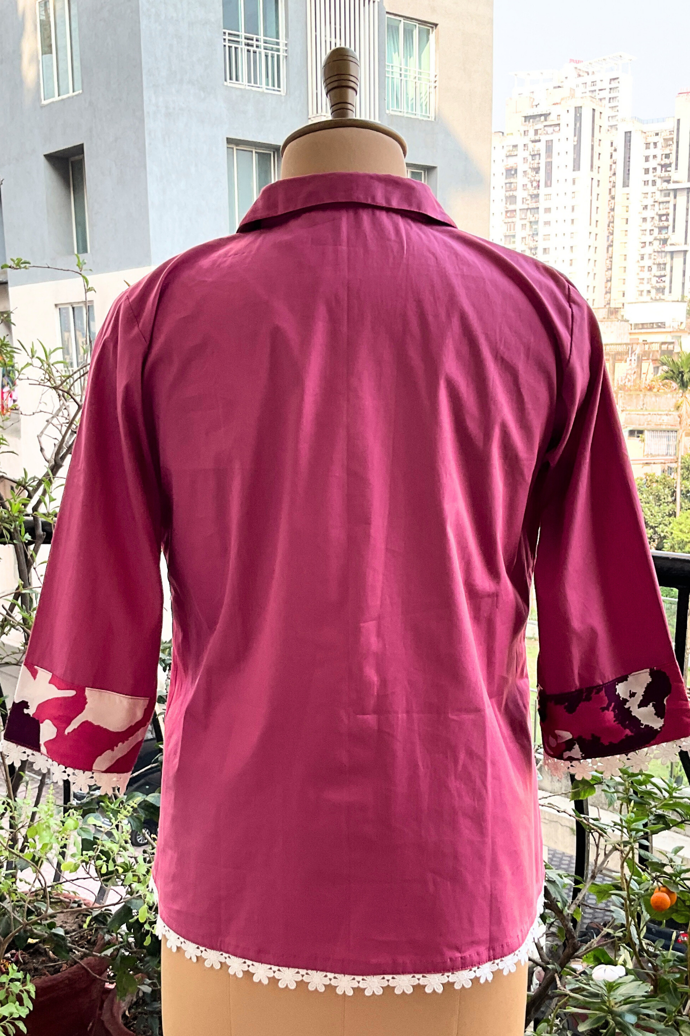 DUSTY PINK OVERSIZED ZERO WASTE SHIRT