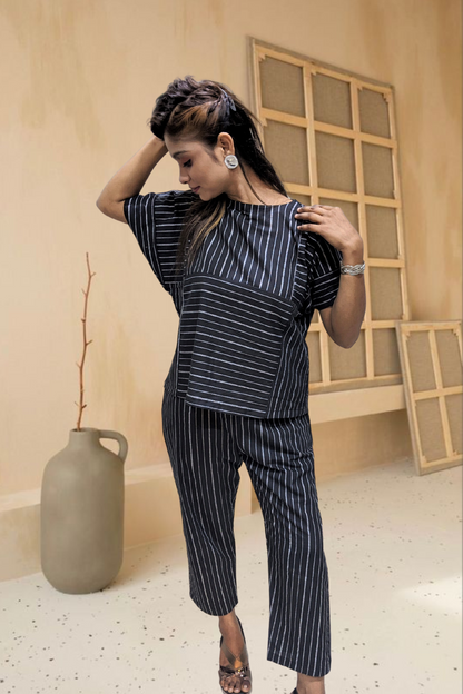 BLACK STRIPES CO-ORD SET